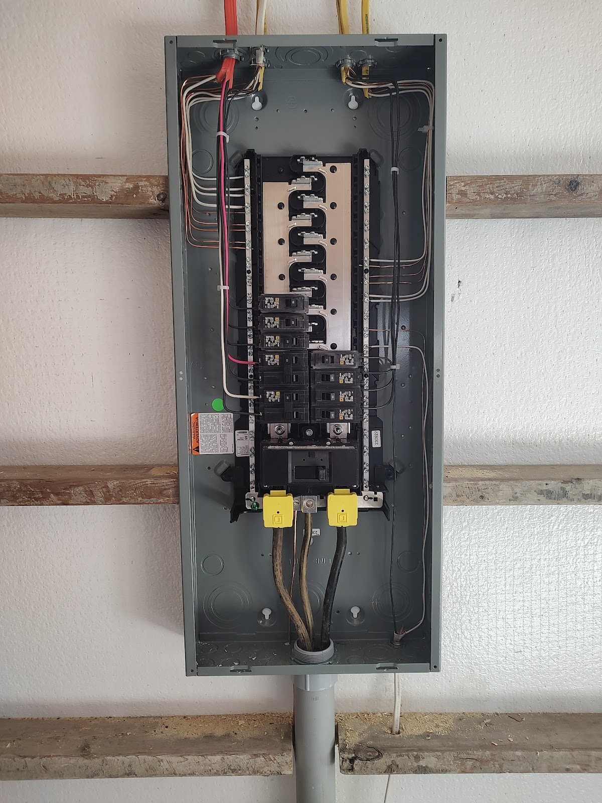 New electrical panel installed and labeled by Voltec Electric